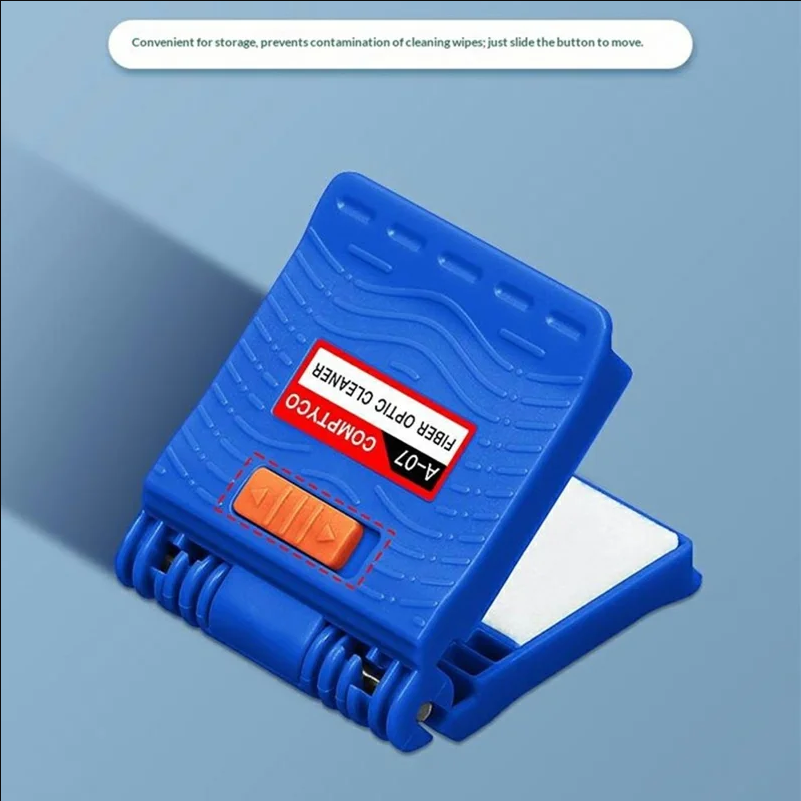 A-07 Fiber Optic Cleaner Replaceable Pad Dry / Wet for FTTH Splicing - Blue - scene 2