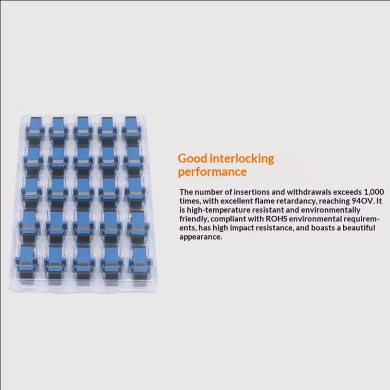 25Pcs SC / UPC to SC / UPC Fiber Couplers Single-Mode Multi-Mode Panel Mount Adapters - selling point 2