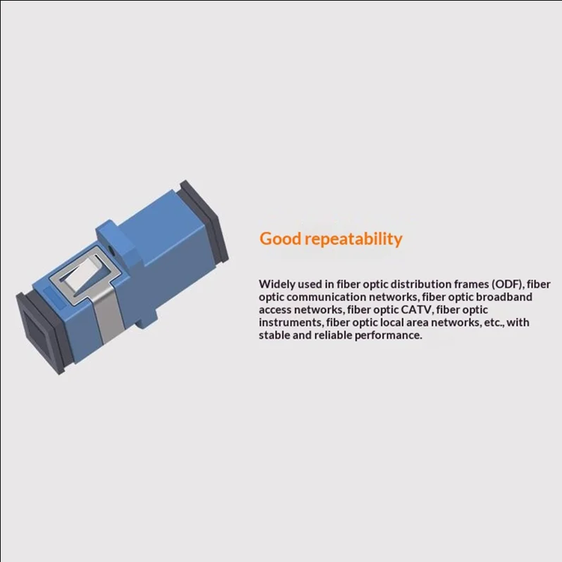 25Pcs SC / UPC to SC / UPC Fiber Couplers Single-Mode Multi-Mode Panel Mount Adapters - scene 2