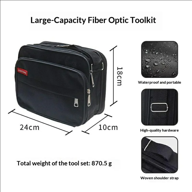 FTTH Fiber Optic Tool Kit Optical Power Meter 5km Visual Fault Locator with Storage Bag (without Battery) - scene 2