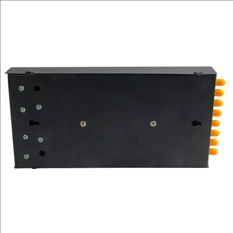 8-Port ST Fiber Optic Termination Box 0.6-0.8mm Cold Rolled Steel with Splice Tray and Pigtails - Black - selling point 2