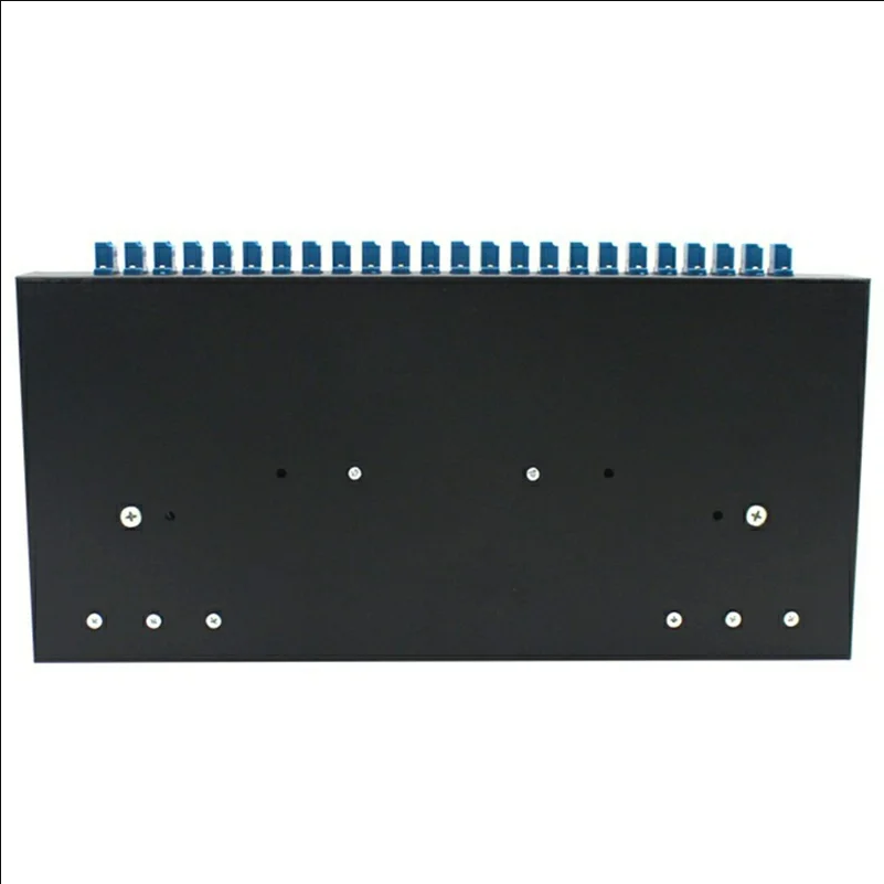 24-Port LC Duplex Fiber Optic Termination Box Cold Rolled Steel Wall Mount Splice Tray for FTTH - Black - selling point 2