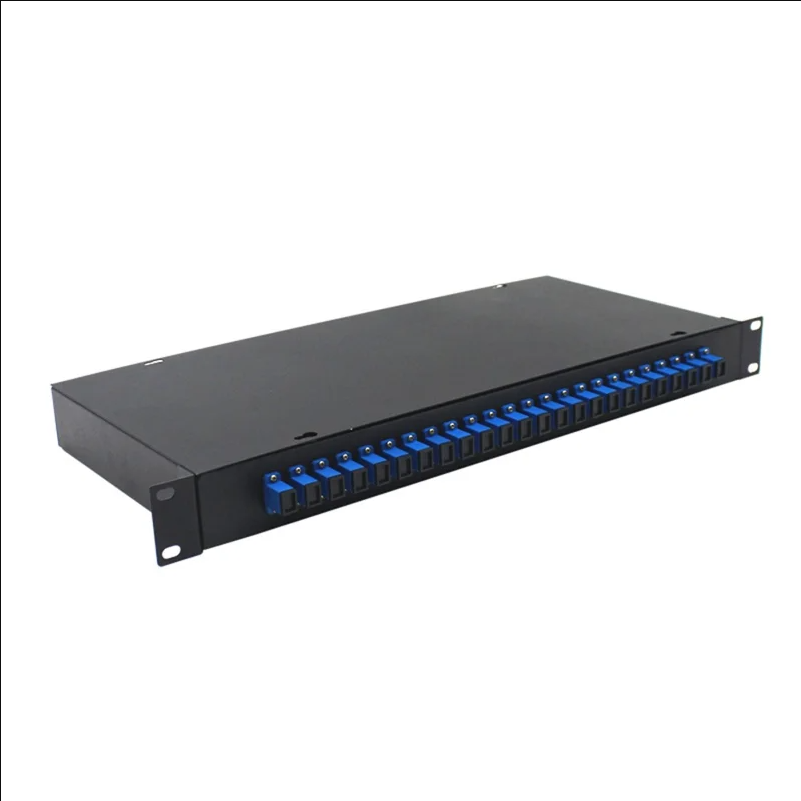 24-Port SC Fiber Optic Termination Box 0.6-0.8mm Cold Rolled Steel Wall Mount Splice Enclosure - Black - selling point 1
