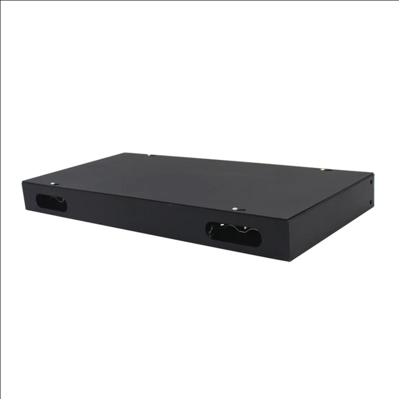 24-Port ST Fiber Optic Termination Box 0.6-0.8mm Cold Rolled Steel with Splice Tray and Pigtails - Black - selling point 2