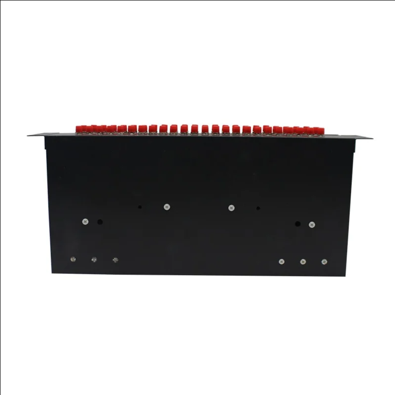 48-Port FC Fiber Optic Termination Box Cold Rolled Steel Wall Mount Splice Tray for FTTH - Black - scene 1