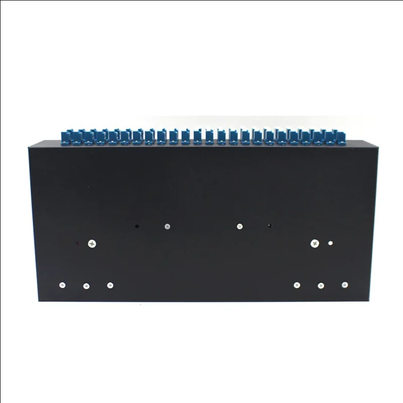 48-Port LC Duplex Fiber Optic Termination Box Cold Rolled Steel Wall Mount Splice Tray for FTTH - Black - selling point 2