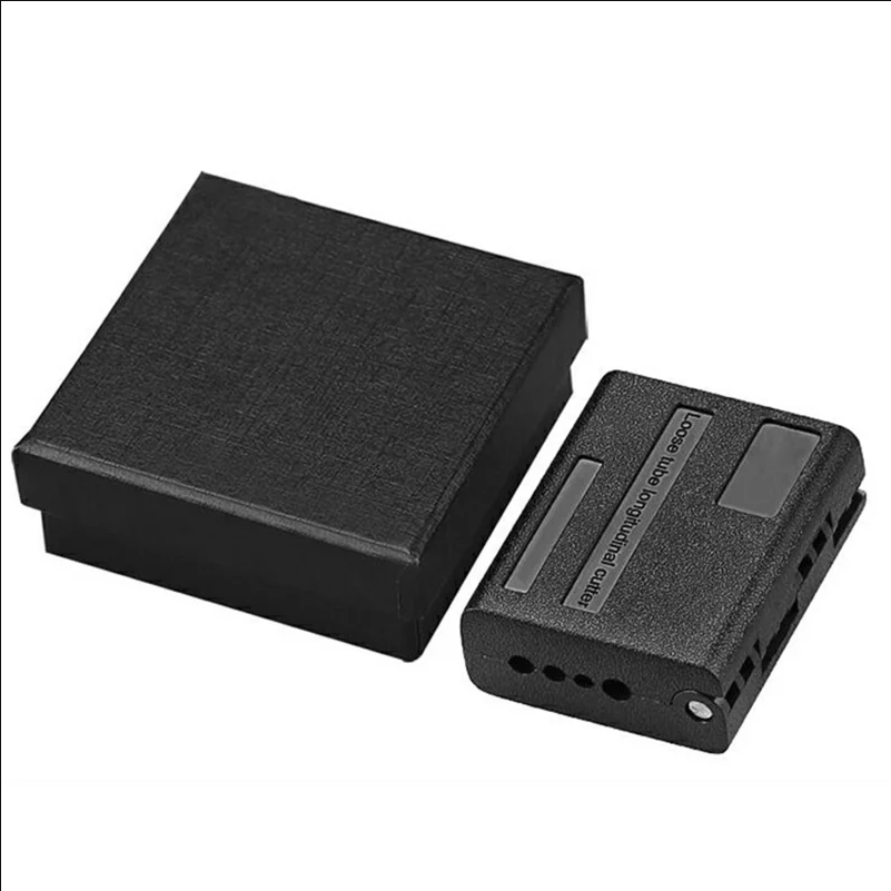 TK-K2 Ribbon Fiber Loose Tube Stripper Four Size Channels 1.5-3.3mm Premium Alloy Blades Flip-Open Housing Tool for Fiber Optic Cable Preparation - Black - selling point 1