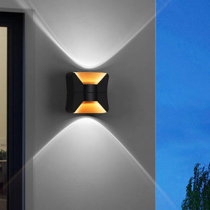 Kawell Creative 10W Modern LED Wall Sconces Up Down Waterproof IP65 LED Wall Light Art Decor LED Wall Lamp Indoor Outdoor for Bedroom Bathroom Living Room Corridor Stairs Porch, Cold 6000K