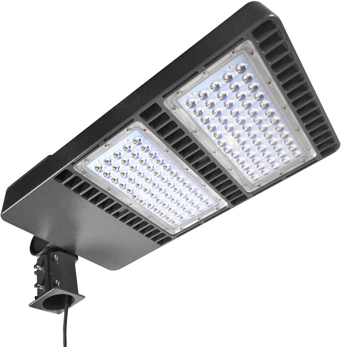 KAWELL 150W LED Parking Lot Light - 18000LM Commercial Outdoor Shoebox Lighting 5000K