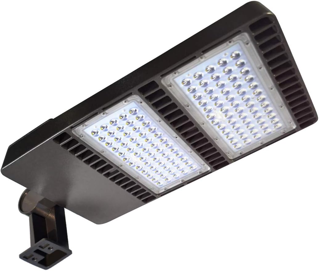 KAWELL 150W LED Parking Lot Light - 18000LM Commercial Outdoor Shoebox Lighting 5000K