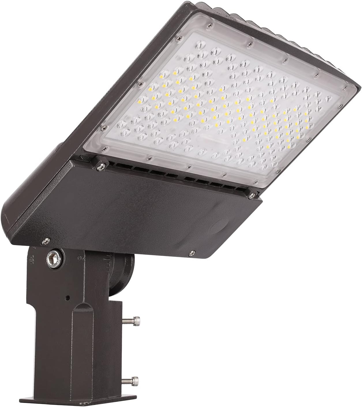 KAWELL 100W LED Parking Lot Light - 13000LM Dimmable Shoebox Lighting 5000K