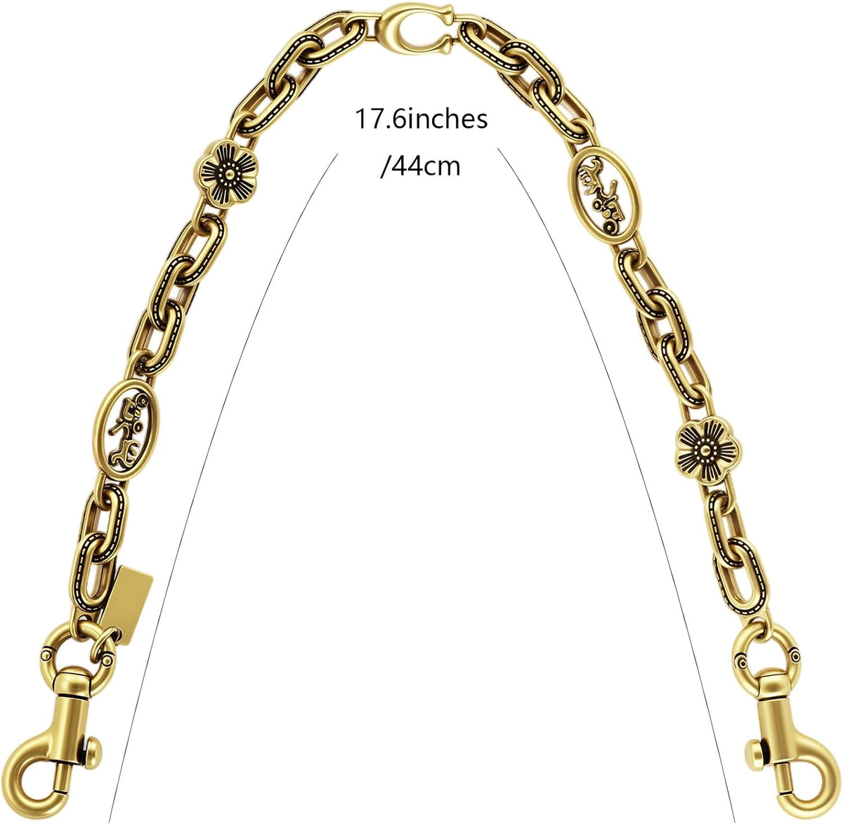 Bag Chain Charm for Handbag, Purse Wallet &Pants Chain Jean Chains, Vintage Bag Strap Chains Extender