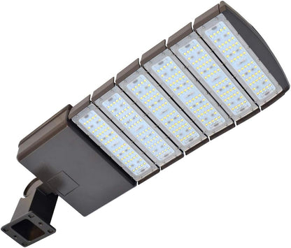 KAWELL 100W LED Parking Lot Light - 12000LM Commercial Outdoor Shoebox Lighting 5000K