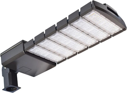 KAWELL 100W LED Parking Lot Light - 12000LM Commercial Outdoor Shoebox Lighting 5000K