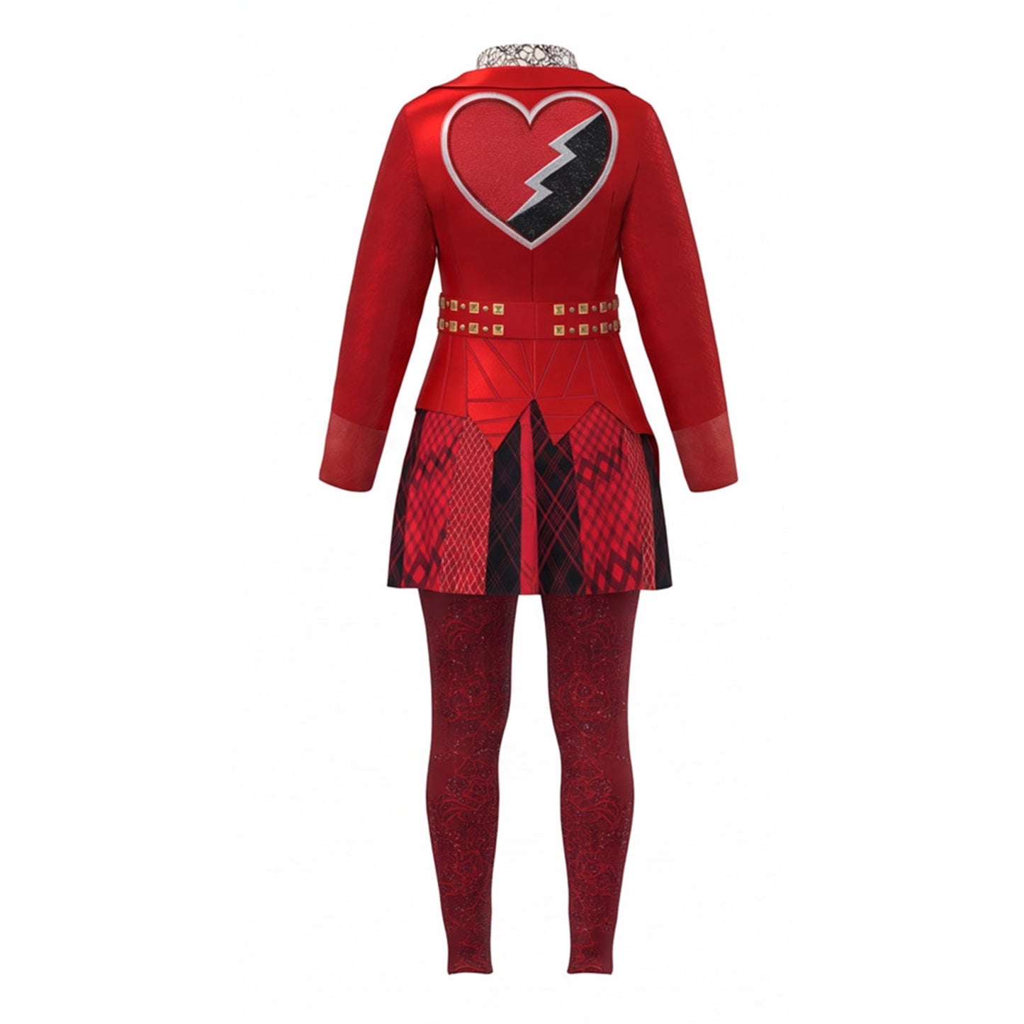 URSOFINE Princess Red Costume 3PCS Rise of Red Costume Halloween Cosplay Outfits