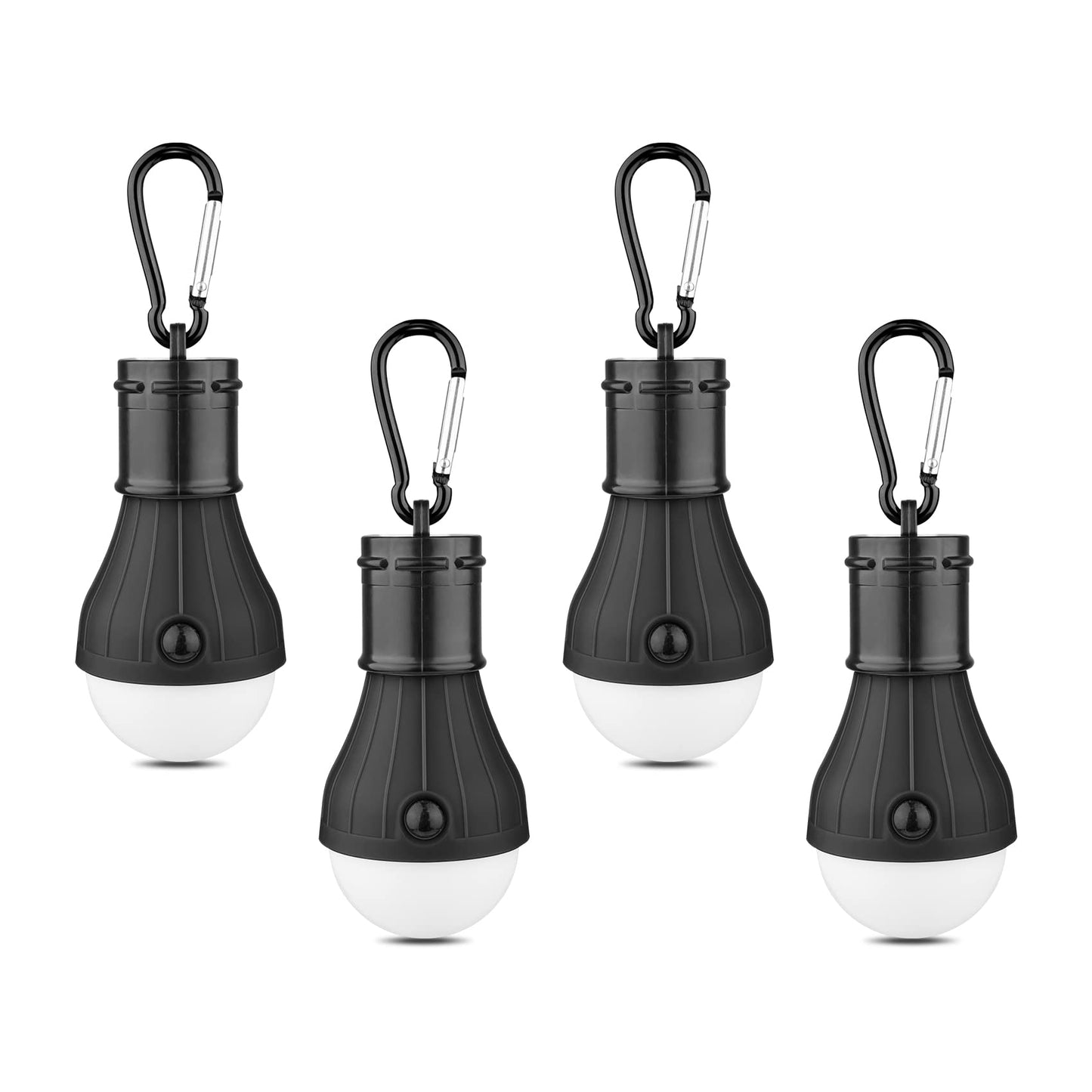 KAWELL LED Camping Tent Lantern – Portable, IPX4 Waterproof, 3 Modes, Hook Clip, Battery Powered (4 & 5 Pack)