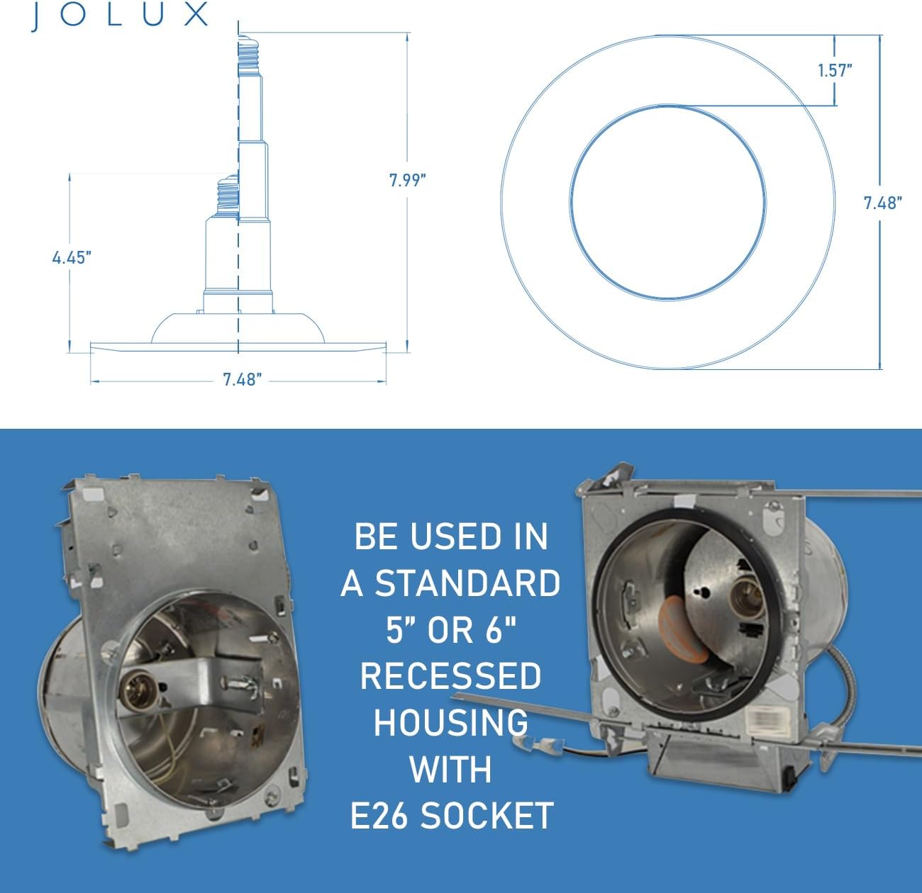 LED Recessed Lighting 5/6 Inch - 12W Dimmable Retrofit Can Lights, 800LM, 5CCT Adjustable (2700K-5000K)