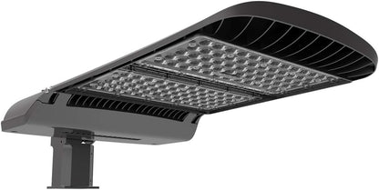 KAWELL 100W LED Parking Lot Light - 13000LM Square Pole Mount with Optional Photocell 5000K
