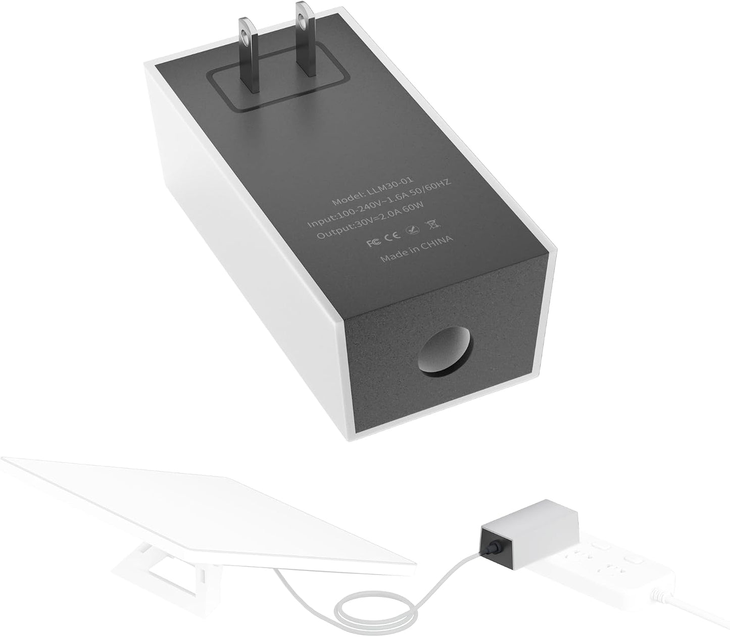 Starlink Mini Charger 60W Replacement Power Supply AC Adapter | 30V 2A Output, Wall Charger Plug, For Starlink Mini Dish
