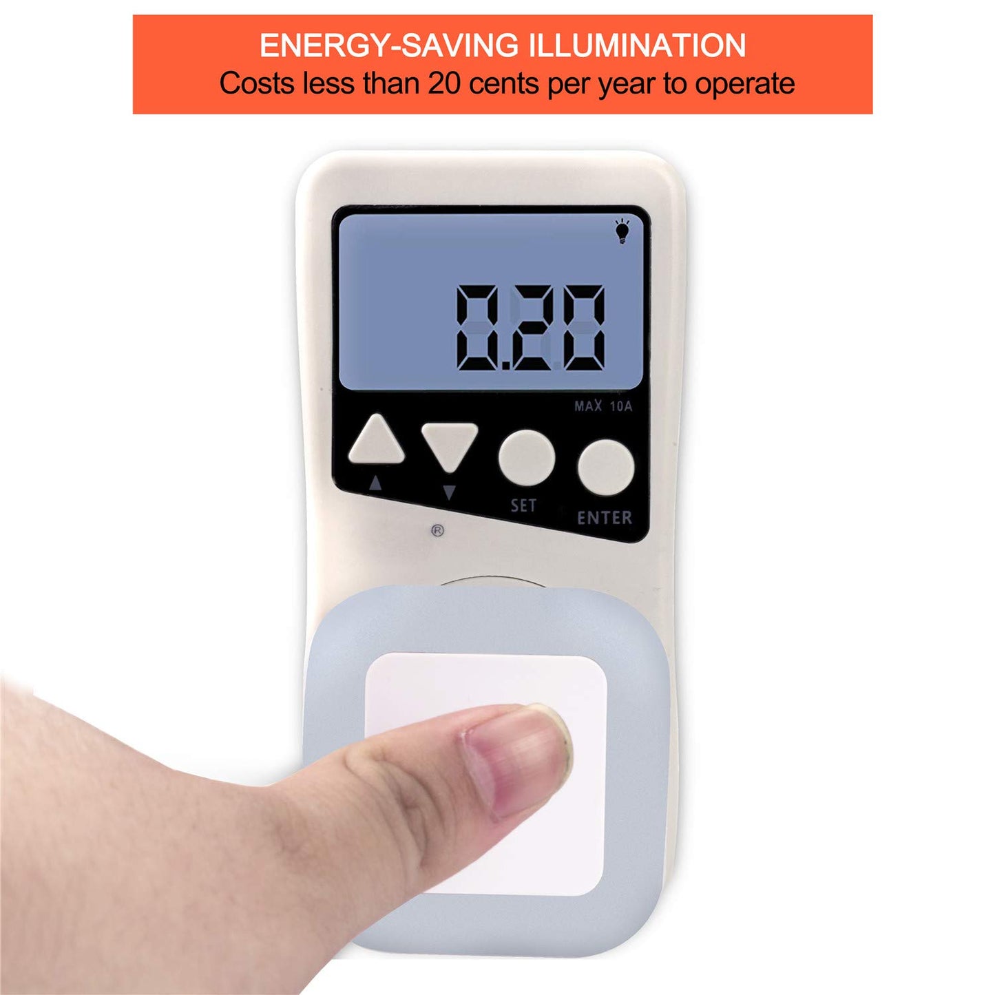 KAWELL LED Night Light with Dusk-to-Dawn Smart Sensor – 0.5W, Daylight White, Plug-In, 6-Pack