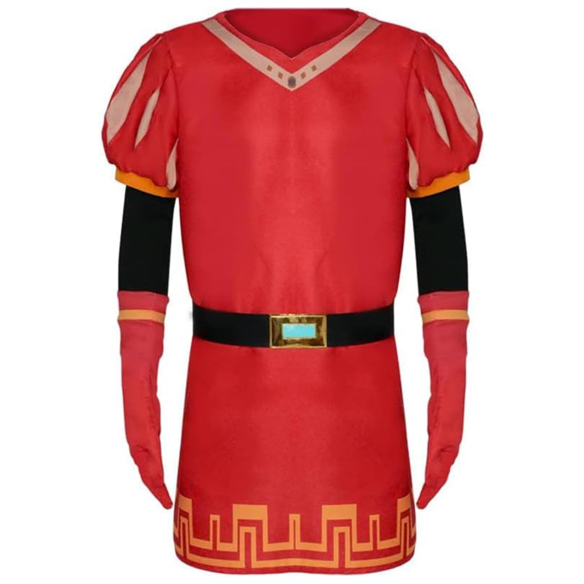 KAWELL Unisex Adult King Farquaad Cosplay Costume Outfits Halloween Classic Role Farquaad Costume Red Cape Cloak Cap Suit