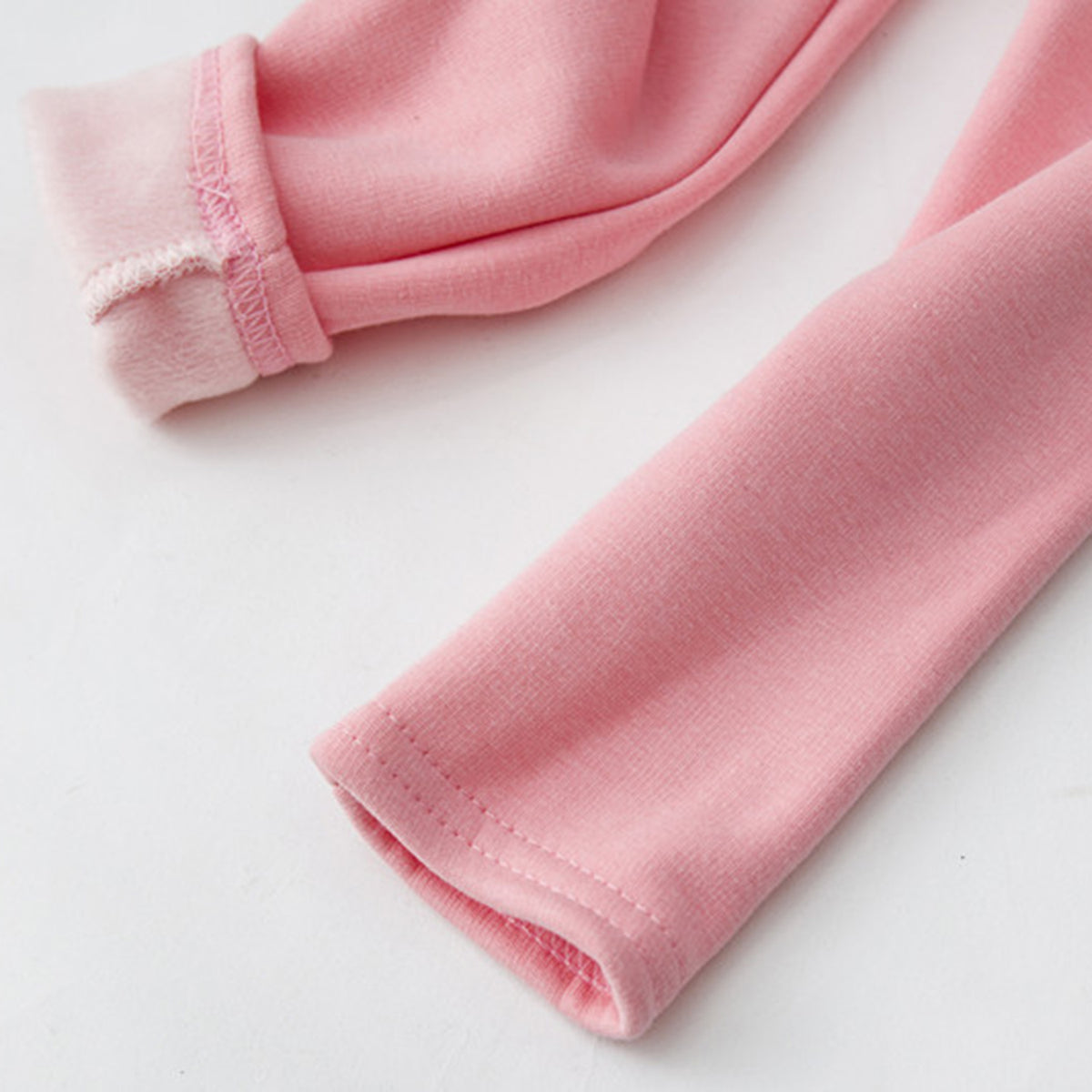 KAWELL Girl's Fleece Lined Leggings Warm Winter Trousers Cotton Solid