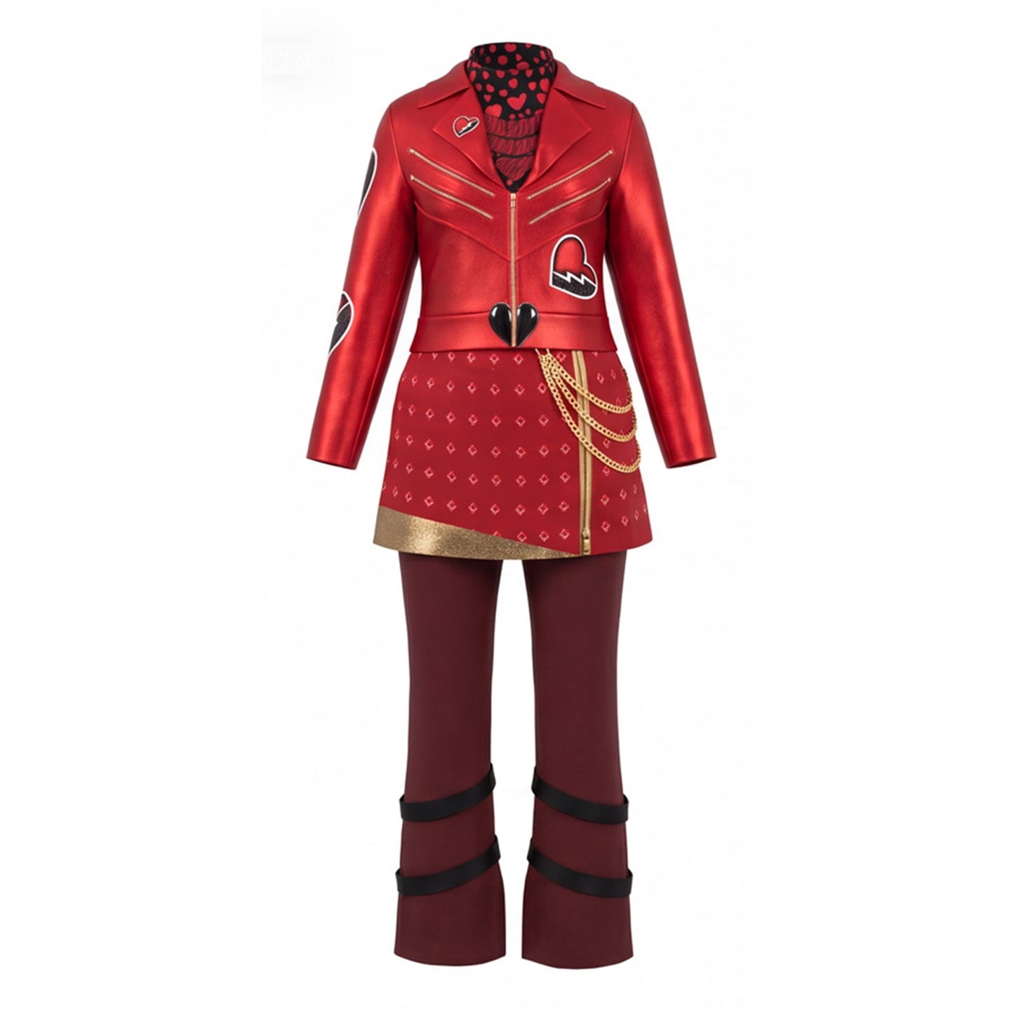 URSOFINE Princess Red Costume 3PCS Rise of Red Costume Halloween Cosplay Outfits