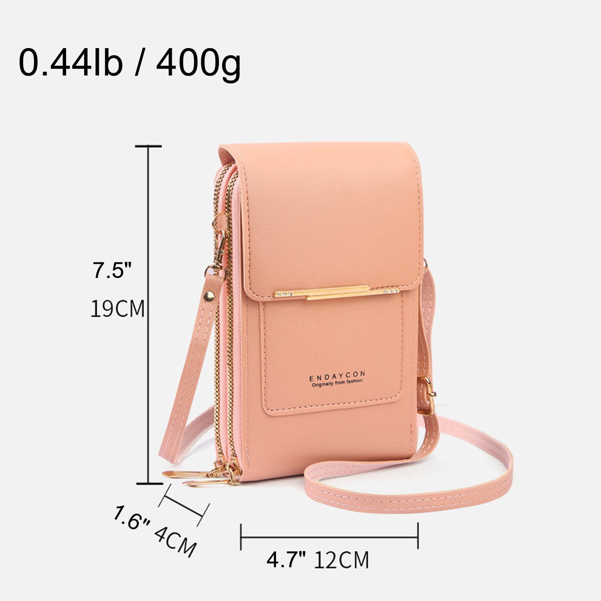 URSOFINE Multi-Purpose Crossbody Phone Bag, Touch Screen Window Wallet Purse, Adjustable Strap, Card Slots & Cash Pocket, Lightweight Shoulder Bag for Women