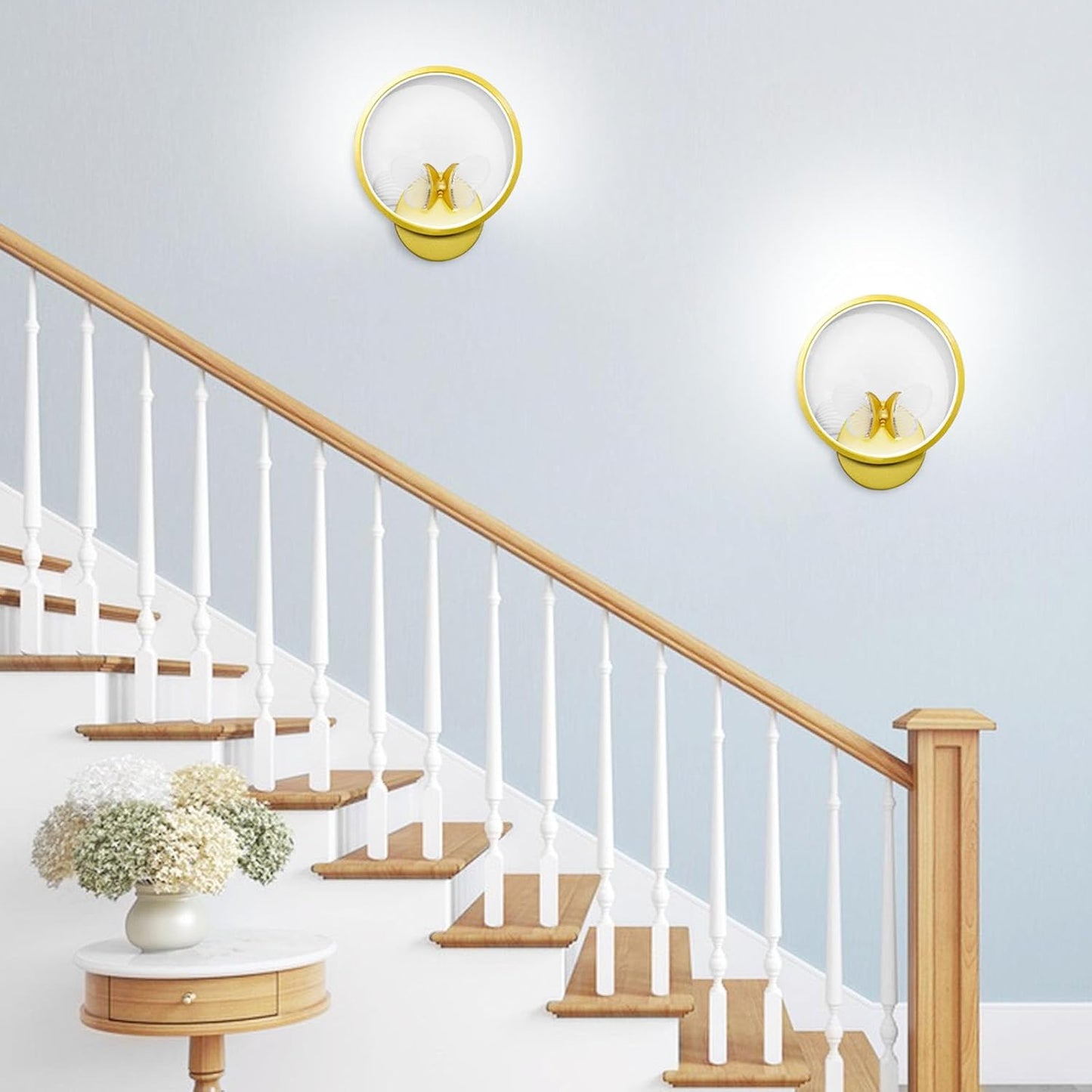 KAWELL Butterfly Wall Sconce 16W LED - Modern Decorative Wall Light Fixture with Illuminated Butterfly Design for Bedroom & Living Room