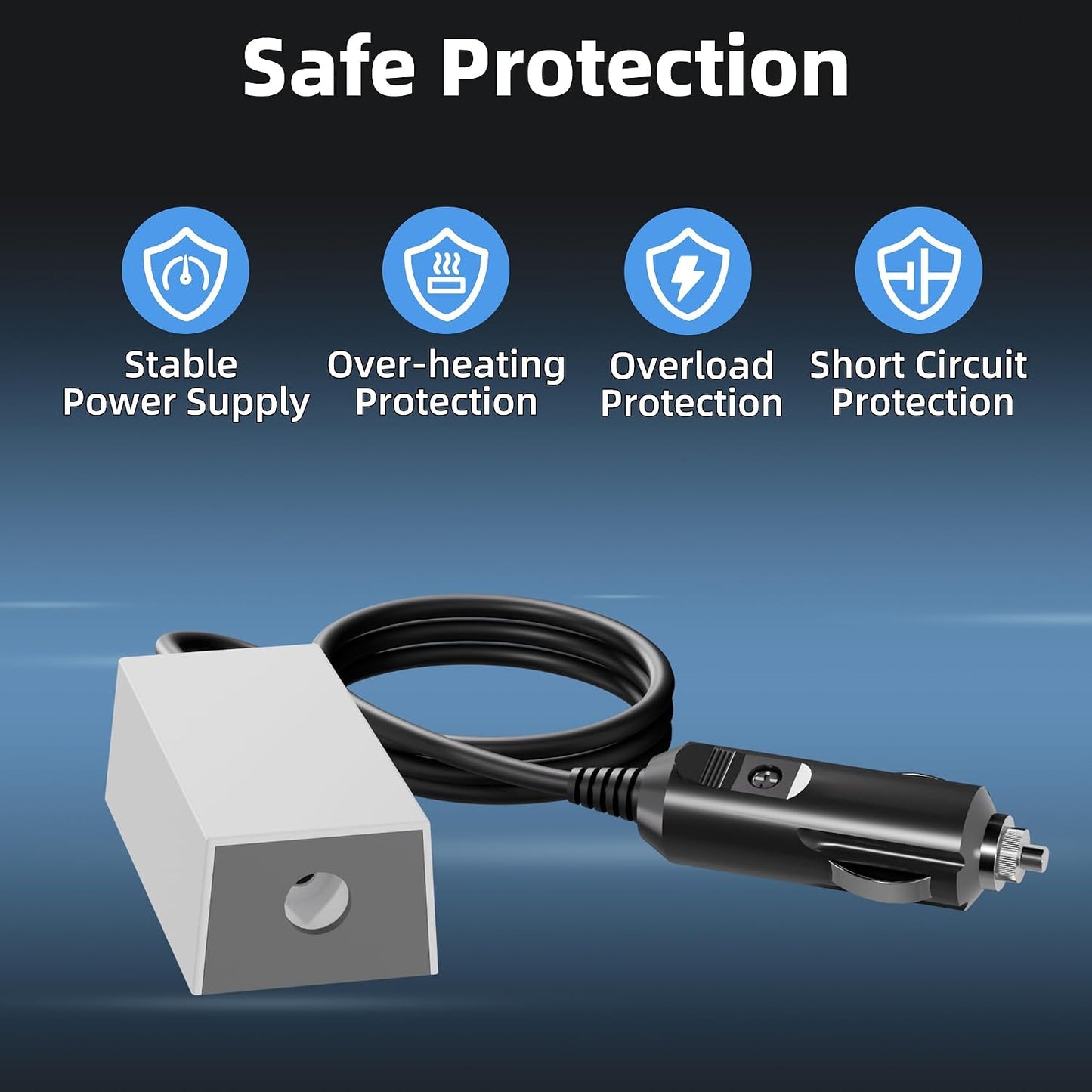 Starlink Mini Cable Cigarette Lighter DC Power Adapter Starlink Car Charger Stable 36V 1.67A Output with 19 AWG Power Cord 12V-36V Input Power Cable for Starlink Mini