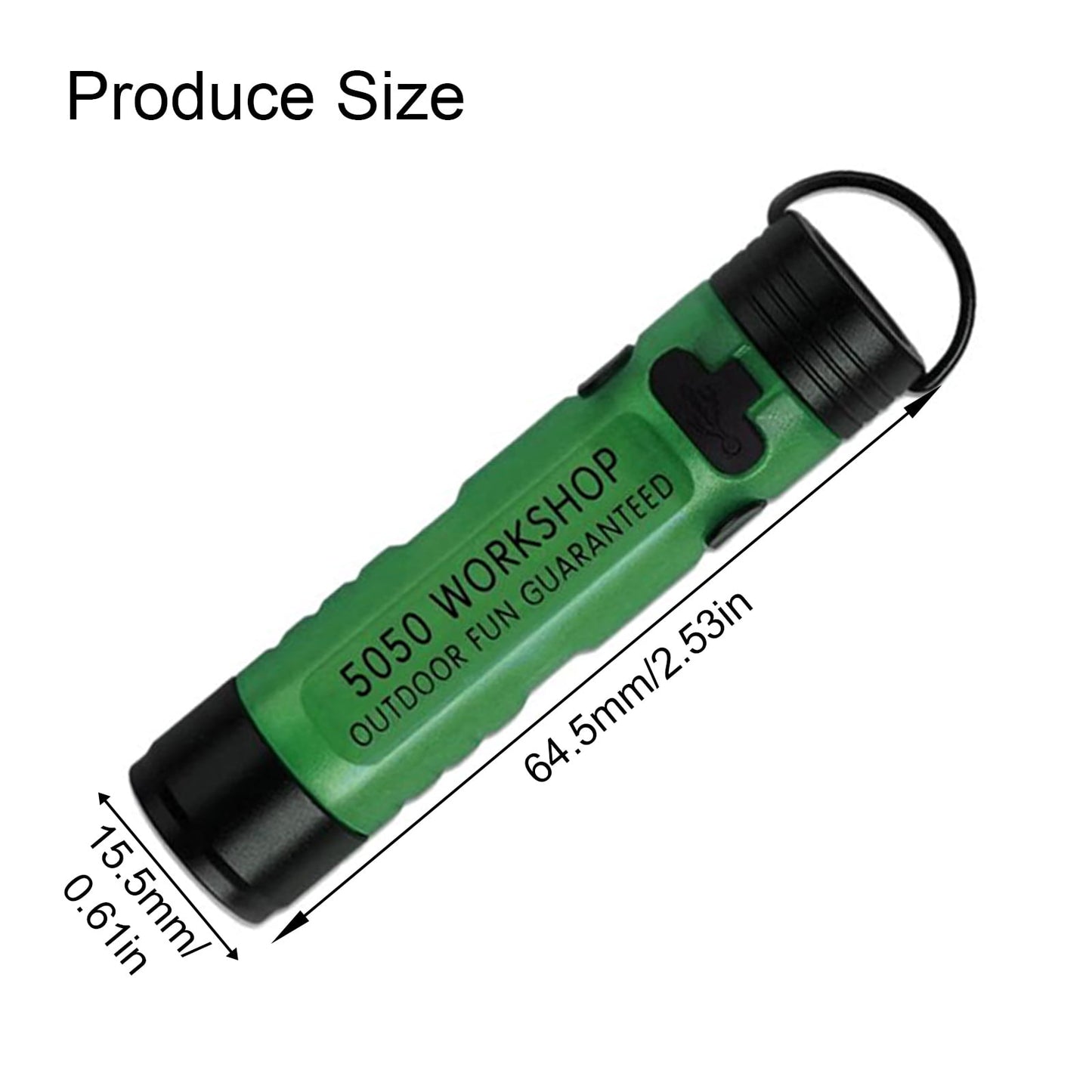 Rechargeable LED Clip Flashlight - 4 Brightness Modes, Compact Hands-Free Light for Camping, Running, Repairs
