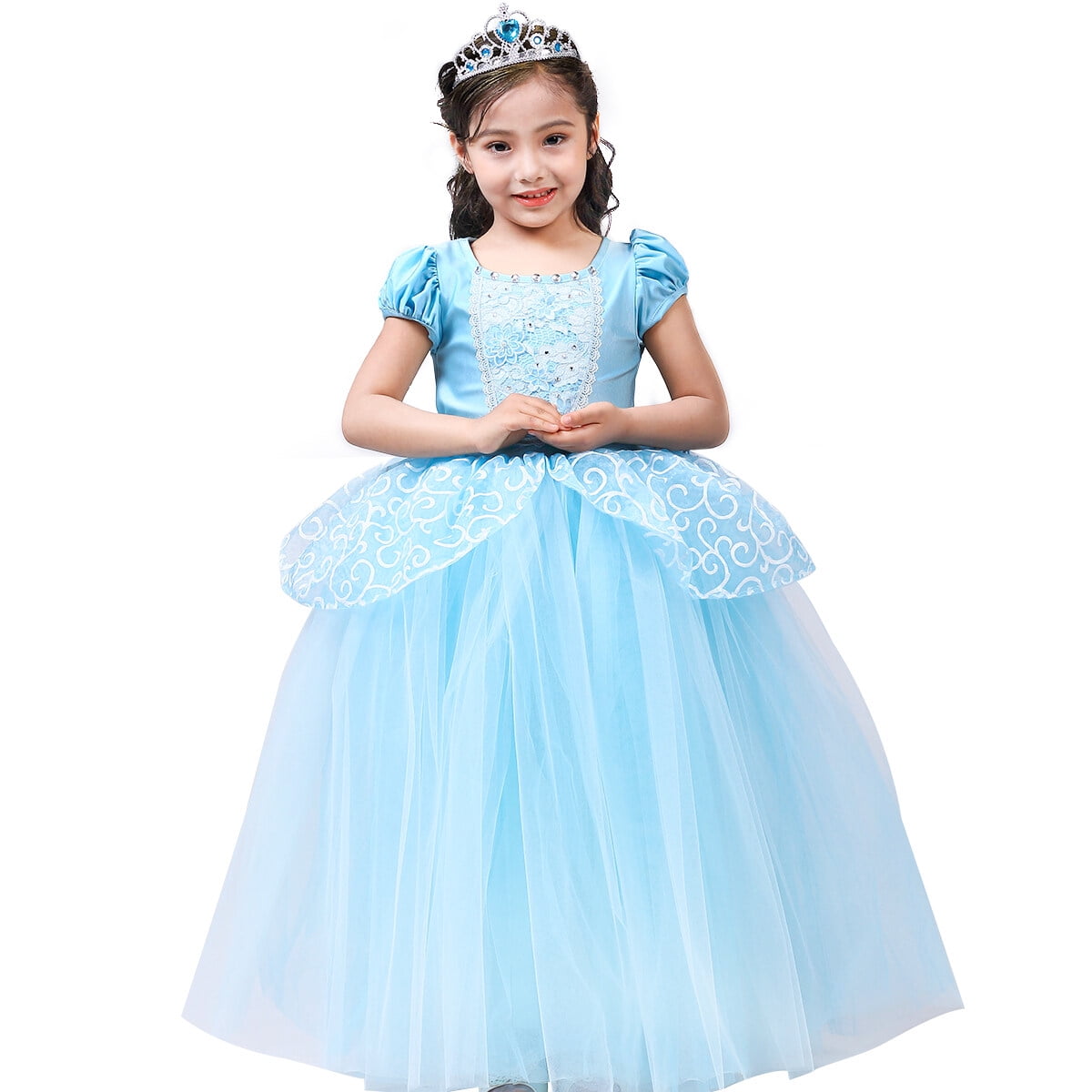 Princess Costume Girls Dress Up With Accessories for 3-12 Years