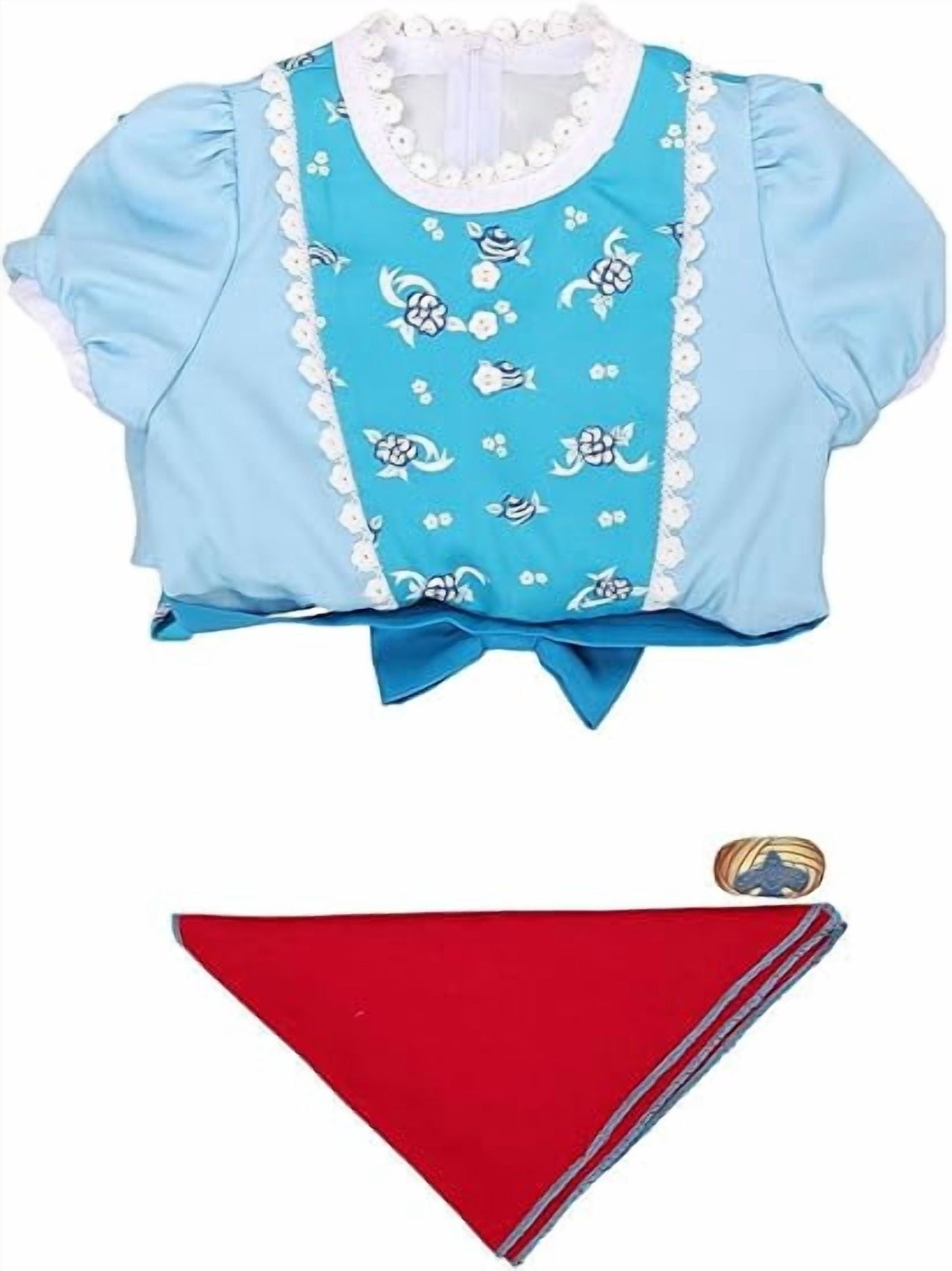 KAWELL Holly Wheeler Cosplay Dress Cloak Scarf Costume Halloween Carnival Outfits With Bag