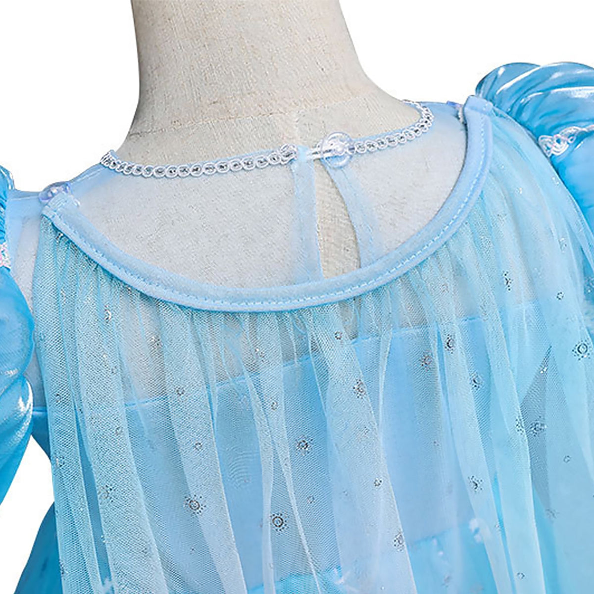 KAWELL Blue Princess Dresses Costume Clothe up Party Halloween Christmas
