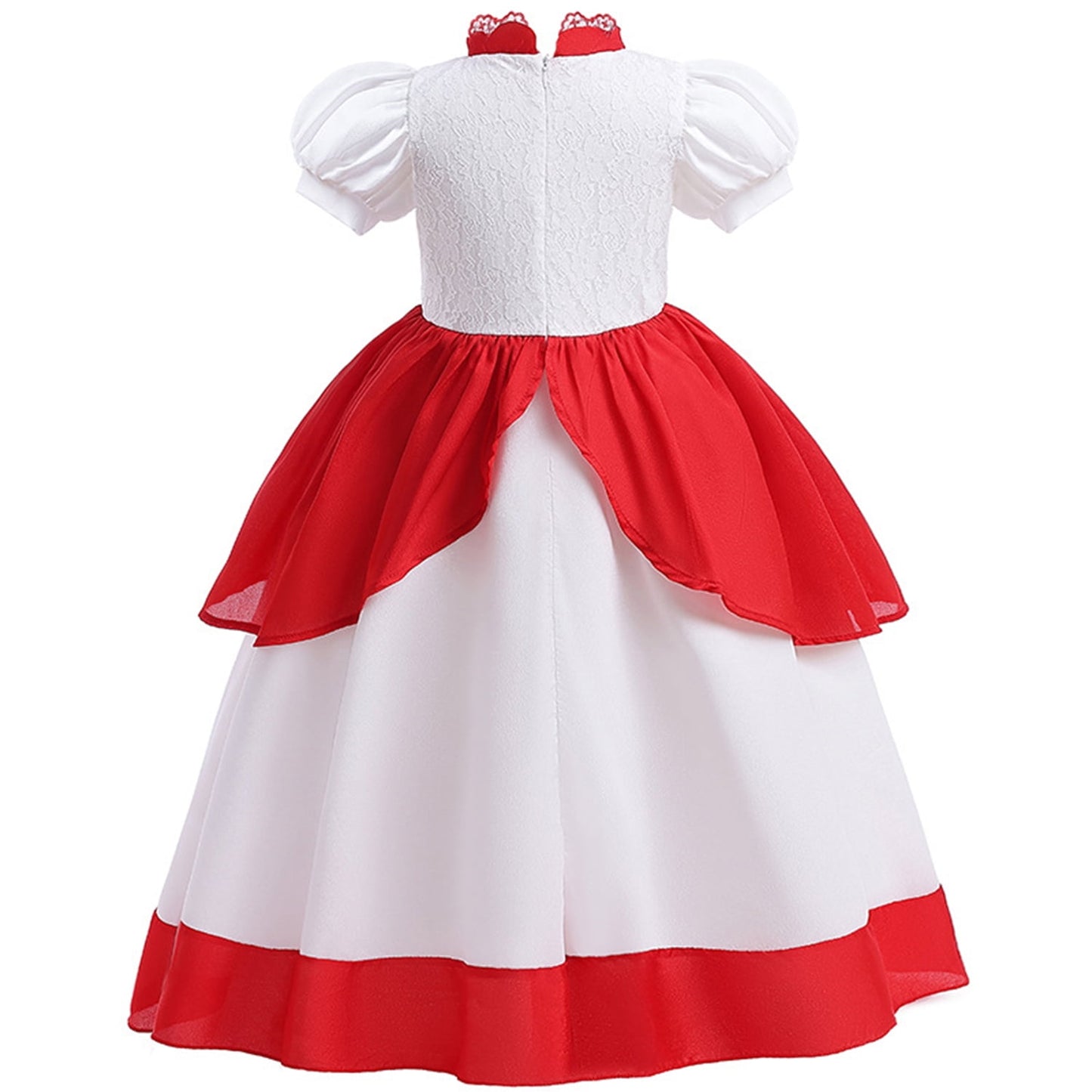 KAWELL Princess Rose Pink Costume for Girls Halloween Cosplay Dress Up 7-8 Years