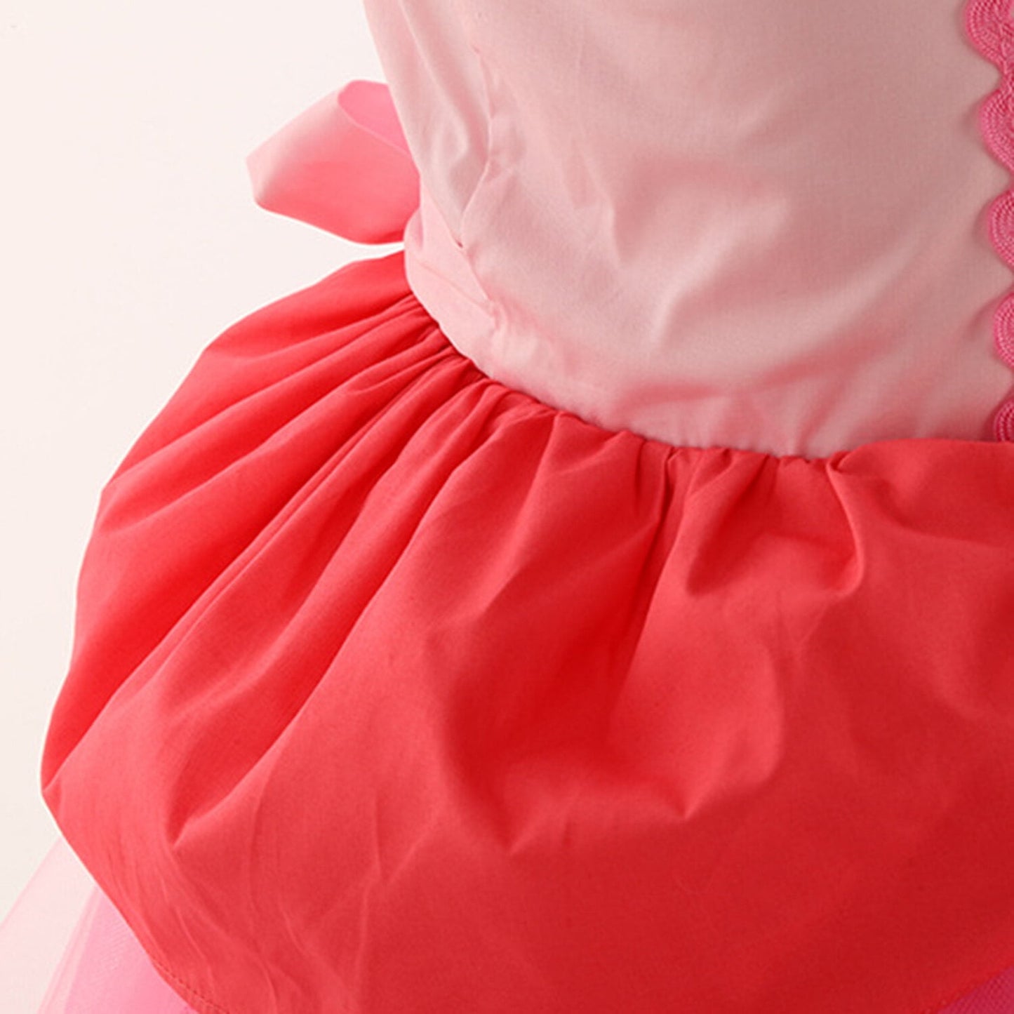 Super Brothers Princess Peach Costume Halloween Christmas Cosplay for Little Girls Dress