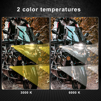 Kawell 40W LED Driving Light Auxiliary Fog Light LED Spotlight LED Light Pods IP68 Waterproof Double Color LED Work Light for Motorcycle Off Road ATV UTV 4X4 SUV Truck Tractor Boat