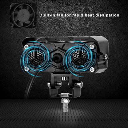 Kawell 60W LED Driving Light Auxiliary Fog Light LED Spotlight LED Light Pods IP68 Waterproof Double Color LED Work Light for Motorcycle Off Road ATV UTV 4X4 SUV Truck Tractor Boat