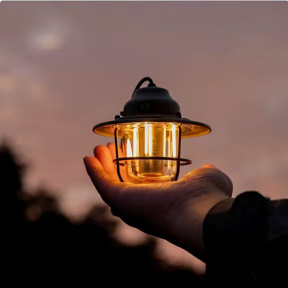 Pine Cone LED Camping Light – Waterproof Hanging Tent Lamp with Long Battery Life