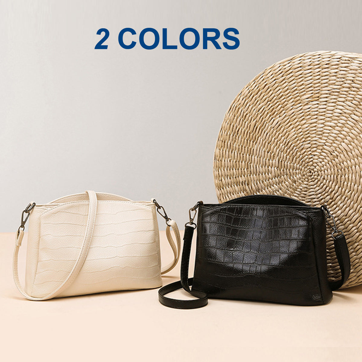 URSOFINE Crocodile Patterned Shoulder Purses for Women Genuine Leather Hobo Bags Large Crossbody Purses