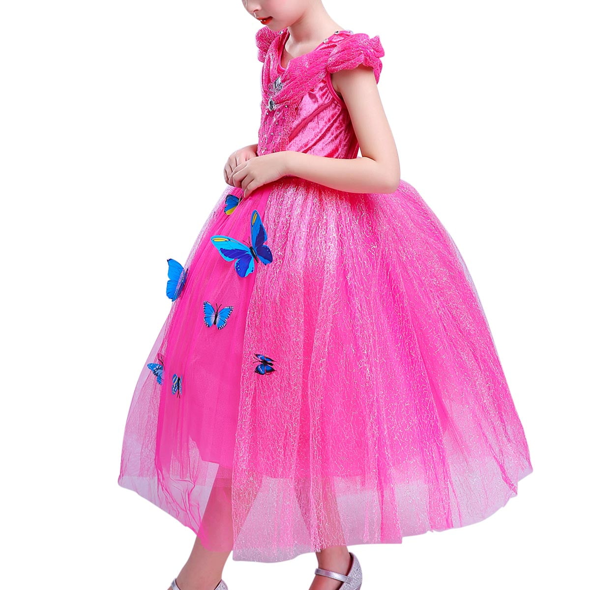 Girls Princess Dress Up Costume Halloween Fancy Dress