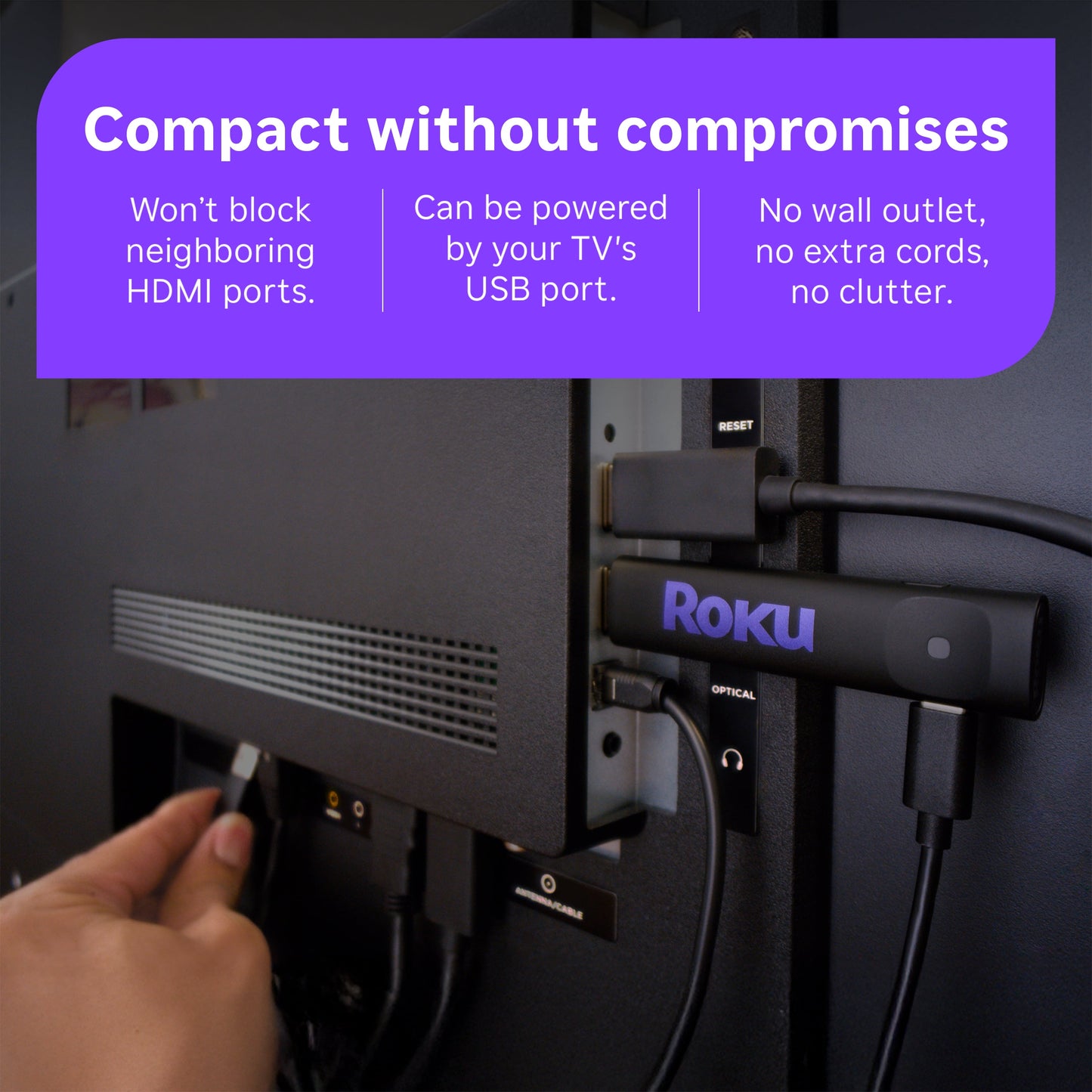 Roku Streaming Stick HD 2025 - Streaming Device with Voice Remote & Free Live TV