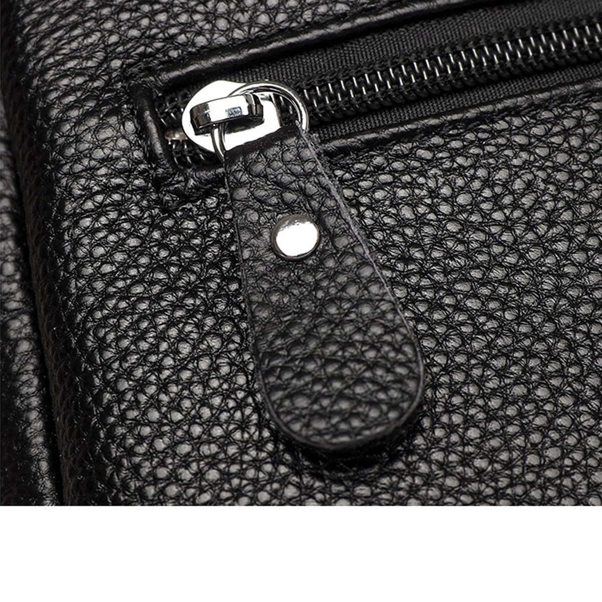 URSOFINE Women's Leather Crossbody Bucket Purse, Multi-Compartment Shoulder Bag with Adjustable Strap, Casual Lightweight Handbag for Daily Use
