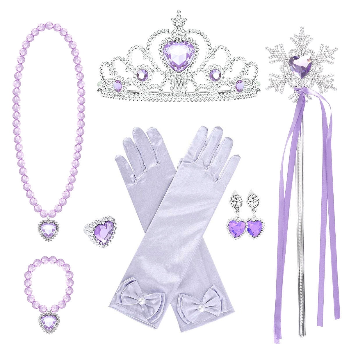 KAWELL 7/8 Princess Dress Costume Deluxe Party Christmas Fancy Dress Up for Girls
