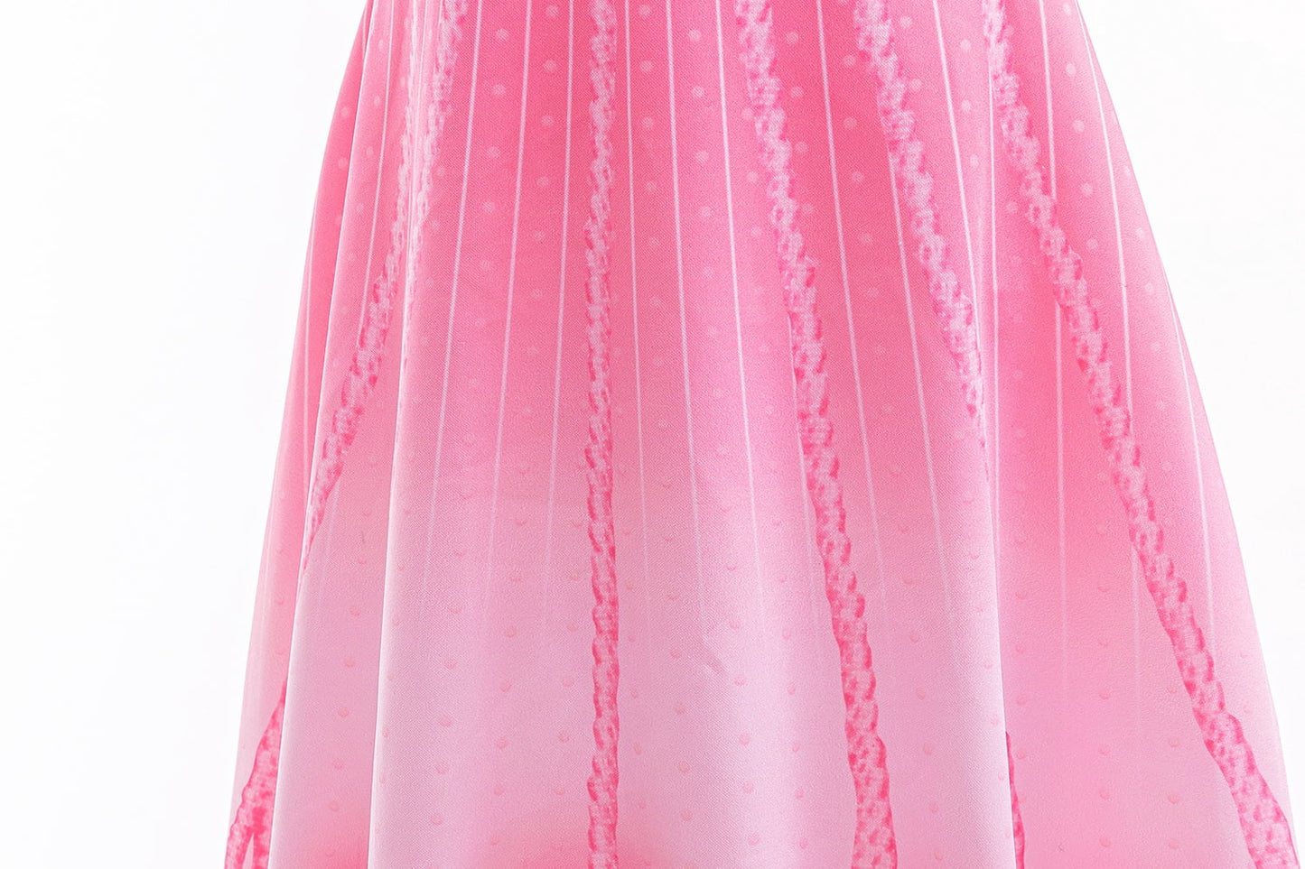 KAWELL Glinda Costume Dress Good Witch Cosplay Pink Pajamas Bubble Dress Halloween Costume