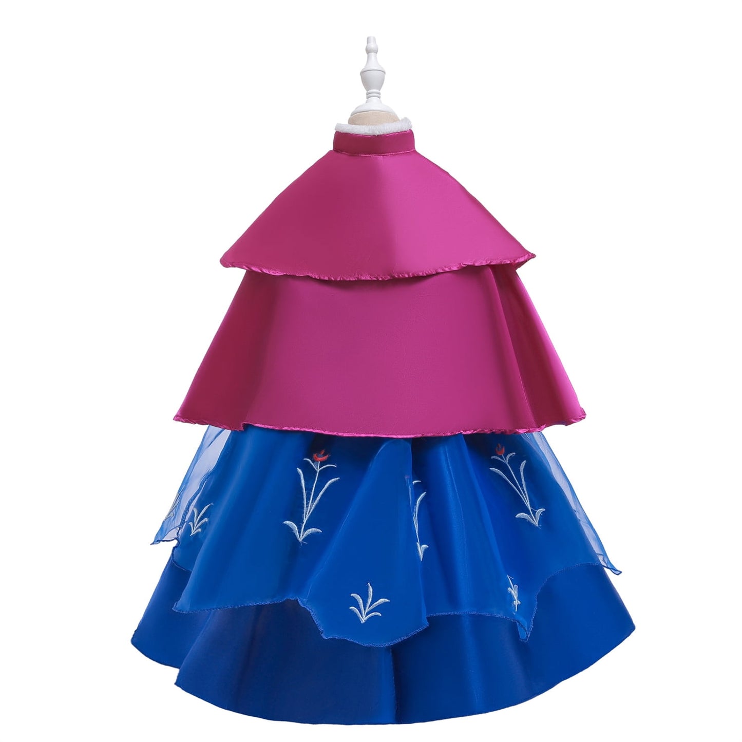 KAWELL Halloween Princess Costume Girls Dress with Cape Birthday Cosplay Dress up