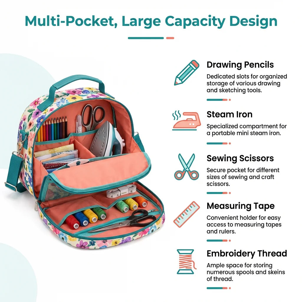 Multi-Pocket Large Capacity Design - Sewing Tools