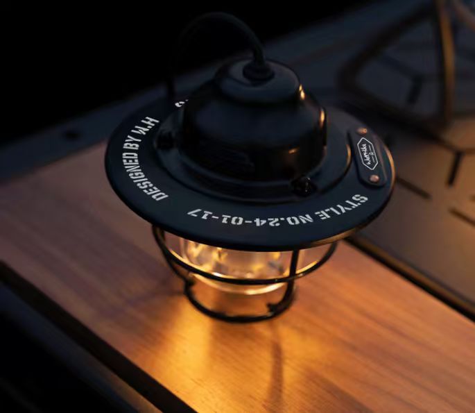Pine Cone LED Camping Light – Waterproof Hanging Tent Lamp with Long Battery Life