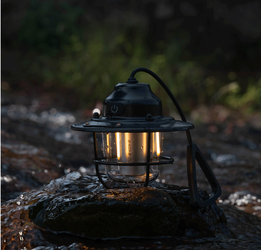 Pine Cone LED Camping Light – Waterproof Hanging Tent Lamp with Long Battery Life