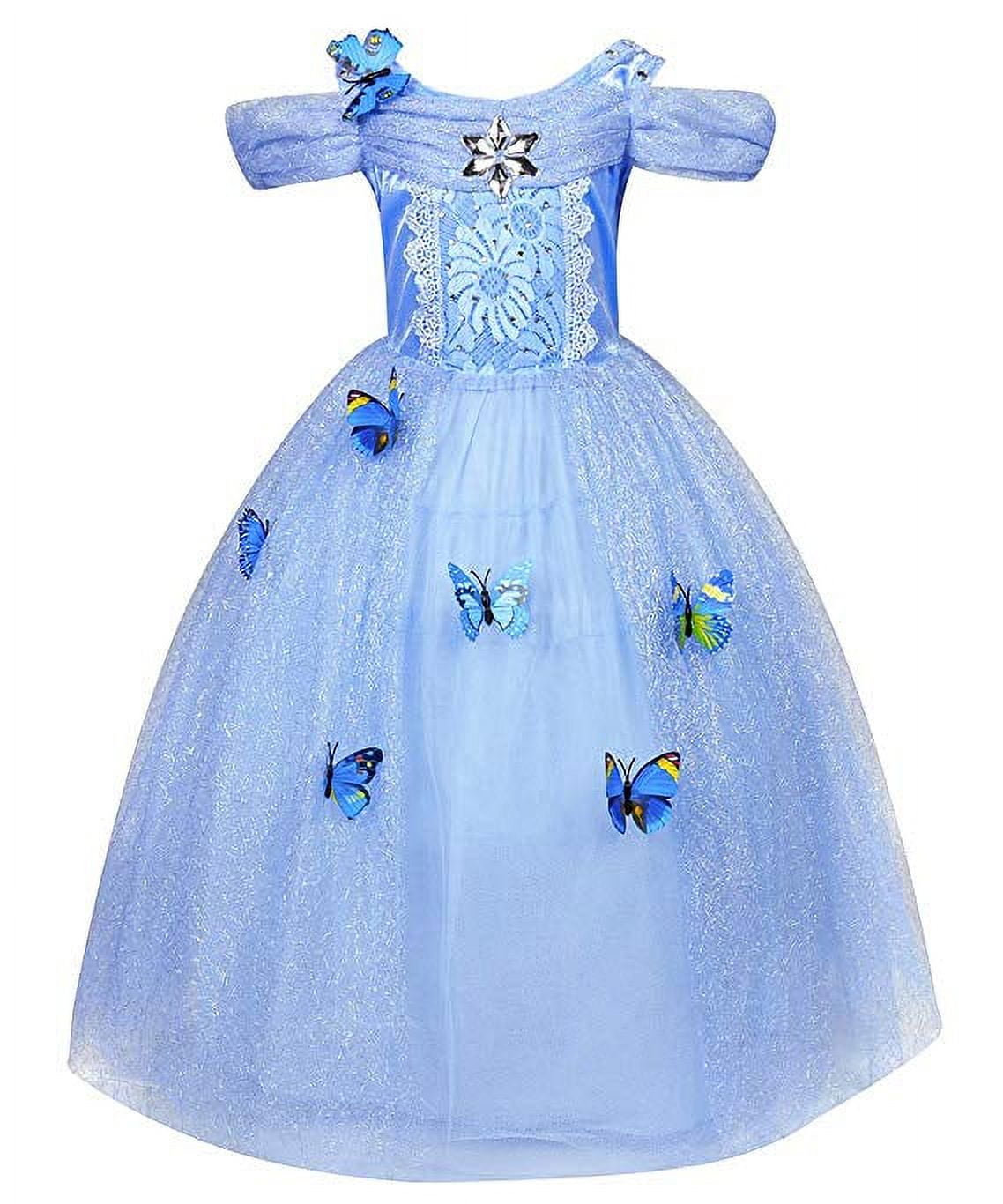 Girls Princess Dress Up Costume Halloween Fancy Dress